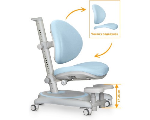 Дитяче крісло Mealux Ortoback Base Blue (Y-508 KBL Base)