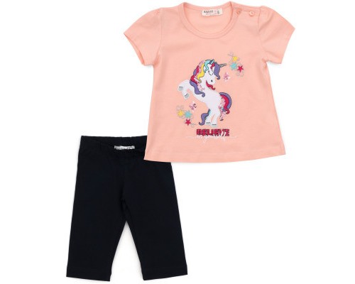 Набір дитячого одягу Breeze з єдинорогом (17143-92G-peach)