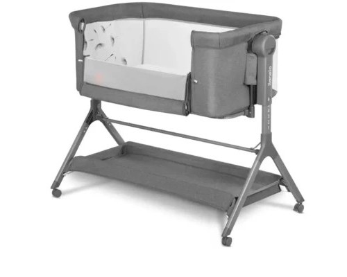 Ліжечко Lionelo приставна Leonie Plus 3 в 1 Grey Stone (LO-LEONIE PLUS GREY STONE)