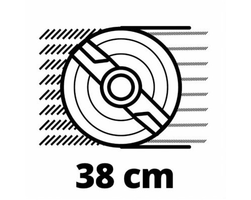 Газонокосарка Einhell RASARRO 36/38 PXC, 18В, 2х4Ah, 38см, 45л (3413180)