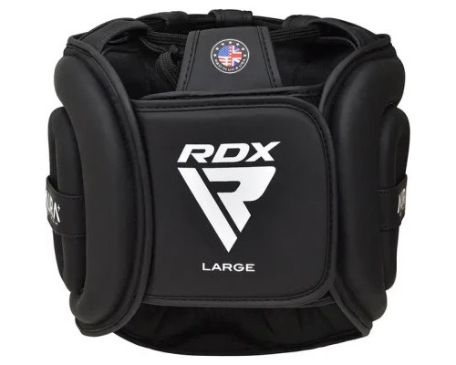 Боксерський шолом RDX Aura Plus T-17 Black Golden XL (HGR-T17BGL-XL+)