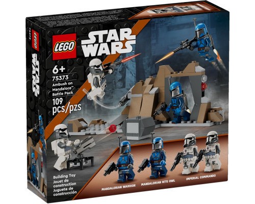 Конструктор LEGO Star Wars Бойовий комплект Засідка на Мандалорі (75373)