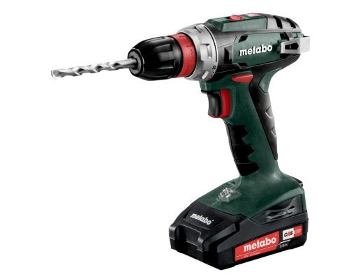 Шуруповерт Metabo BS 18 QUICK 18В, 2х2Ah, 24·48Нм, 0-450·0-1600об/хв, 1.4кг (602217500)