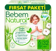 Підгузки Bebem Natural 6 Extra large 15+ кг 32 шт (8690536831982)