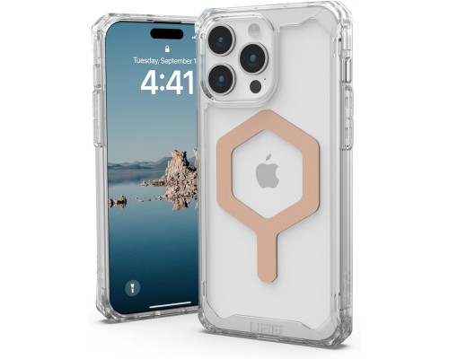 Чохол до мобільного телефона UAG iPhone 15 Pro Max Plyo Magsafe Ice/Rose Gold (114305114348)