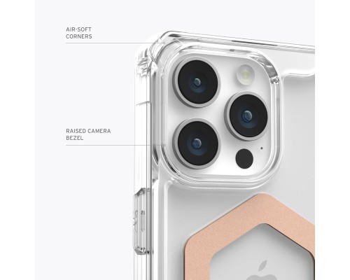 Чохол до мобільного телефона UAG iPhone 15 Pro Max Plyo Magsafe Ice/Rose Gold (114305114348)