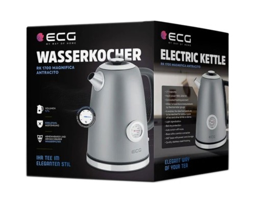Електрочайник ECG RK 1700 Magnifica Antracito