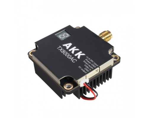 Відеопередавач (VTX) AKK Ultra Long Range 8W 4.9G-6G 96CH (TX8000AC)