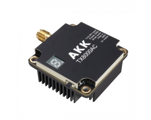 Відеопередавач (VTX) AKK Ultra Long Range 8W 4.9G-6G 96CH (TX8000AC)