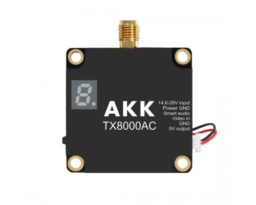 Відеопередавач (VTX) AKK Ultra Long Range 8W 4.9G-6G 96CH (TX8000AC)