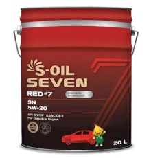 Моторна олива S-OIL SEVEN RED 7 SN 5W-20, 20л (SRSN52020)