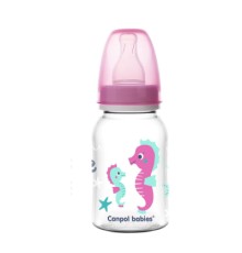 Пляшечка для годування Canpol babies PP LOVE&SEA 120 мл рожева (59/300_pin)