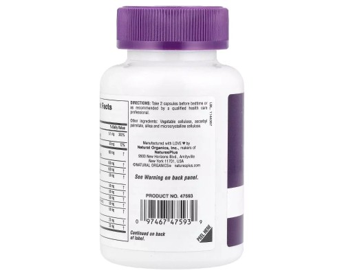 Вітамінно-мінеральний комплекс Natures Plus Комплекс для зняття стресу, без мелатоніну, Stress & Sleep Com (NAP-47593)