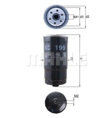 Фільтр паливний Mahle KC199