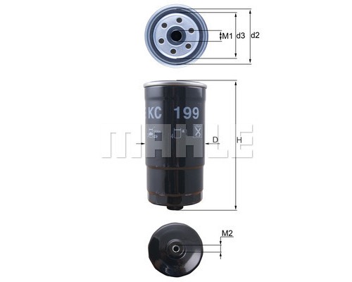 Фільтр паливний Mahle KC199