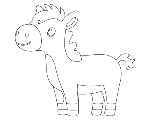 Картина по номерам ArtCraft Кінь 25х30 см (15107-AC)