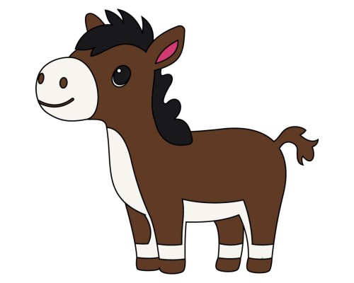 Картина по номерам ArtCraft Кінь 25х30 см (15107-AC)