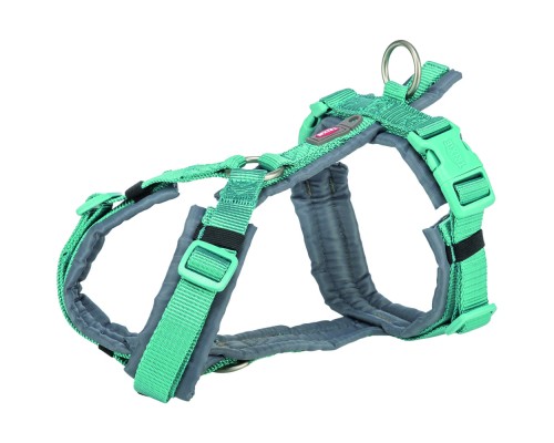 Шлея для собак Trixie Premium Трекінгова M-L 62-74 см 25 мм Аква-графіт (4053032679108)