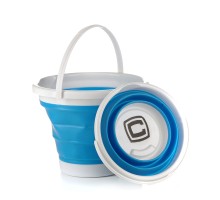 Відро складне СИЛА силіконове 10 л blue (961004)