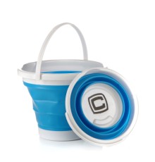 Відро складне СИЛА силіконове 10 л blue (961004)