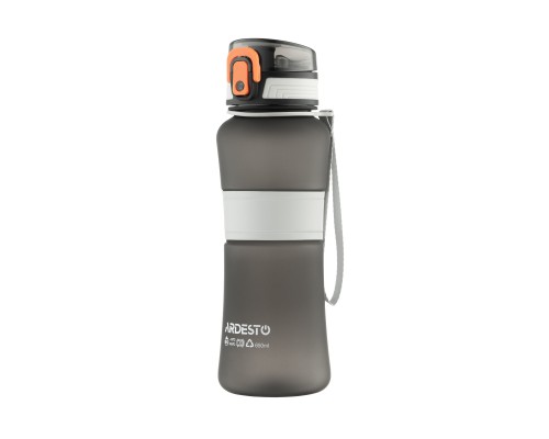 Пляшка для води Ardesto Balance 650мл чорний (AR2265BL)