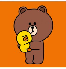 Картина по номерам Santi Лайн Френдс Браун та Саллі 25*25см полотно кольорове (955019)