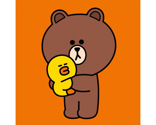 Картина по номерам Santi Лайн Френдс Браун та Саллі 25*25см полотно кольорове (955019)