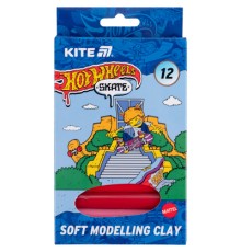 Пластилін Kite Hot Wheels восковий, 12 кольорів, 200 г (HW25-086-2)