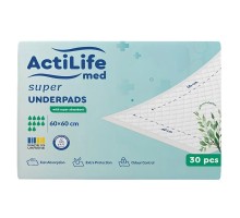 Пелюшки для малюків ActiLife Med Super 60 х 60, 30 шт (4820174981501)