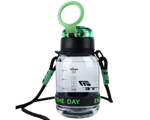 Поїльник-непроливайка Kite 700 мл, чорно-зелена (K25-1218-2)