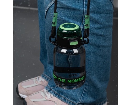 Поїльник-непроливайка Kite 700 мл, чорно-зелена (K25-1218-2)