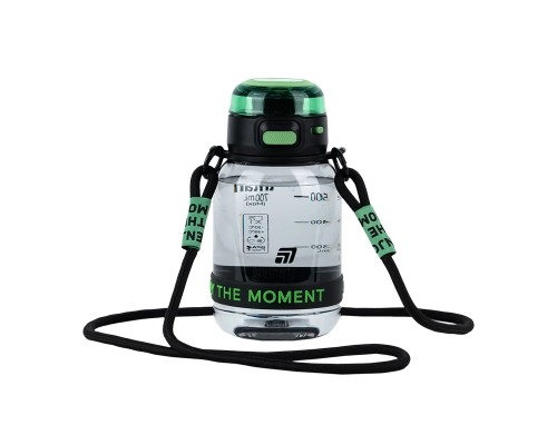 Поїльник-непроливайка Kite 700 мл, чорно-зелена (K25-1218-2)