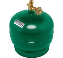 Побутовий газовий балон Voltronic Golden Lion 2кг (4,8л) + пальник 20354 Green (GL-GBG-2k-48L)