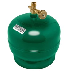 Побутовий газовий балон Voltronic Golden Lion 2кг (4,8л) + пальник 20354 Green (GL-GBG-2k-48L)