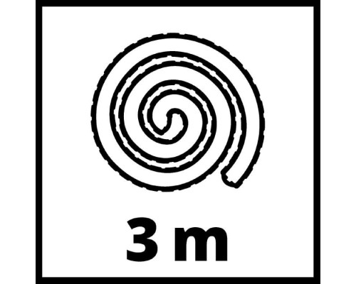 Шланг для будівельного пилососа Einhell преміум, надміцний, 3м (2362005)