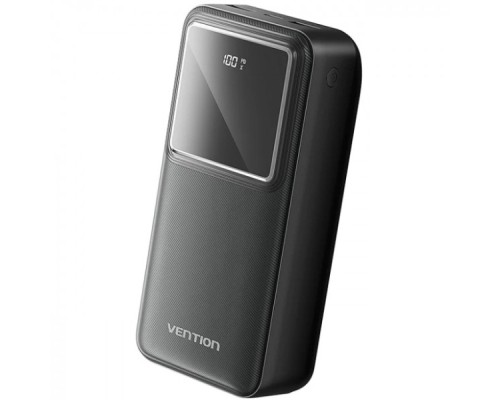 Батарея універсальна Vention 30000mAh 22.5W 3A, PD, QC/3.0, LED Display, Black (FHMB0)