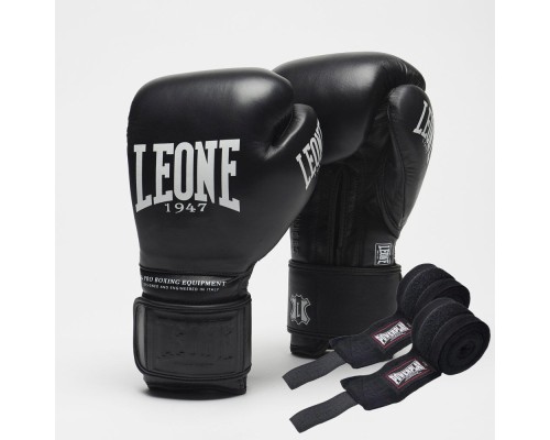 Боксерські рукавички Leone GN111 The Greatest Black 12 унцій (GN111_Black_12oz)