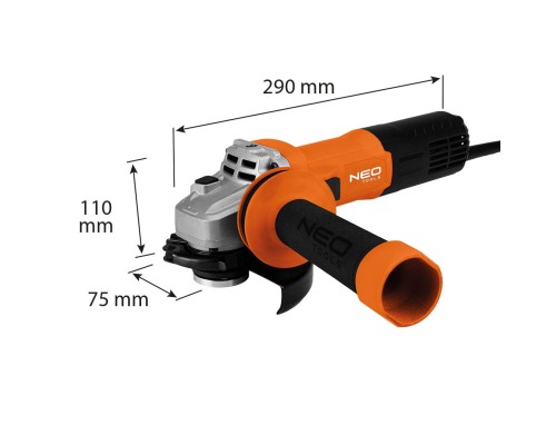 Шліфувальна машина Neo Tools 125мм, 1000W, 12000об/хв, 2.0кг (04-716)
