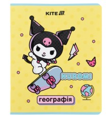 Зошит Kite предметний Kuromi 48 аркуші, клітинка, географія (HK25-240-5)