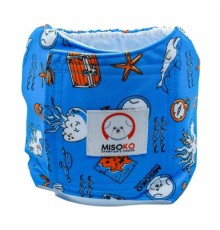 Підгузки для тварин MISOKO&CO багаторазові для кобелів, з восьминогом, L 1 шт. блакитні (HAINMSK63956)