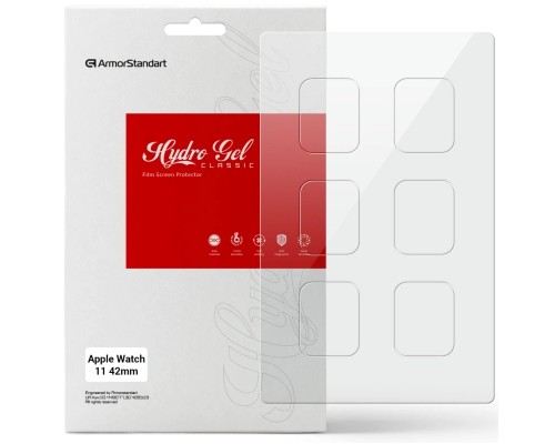 Плівка захисна Armorstandart hydrogel Apple Watch 11 42mm 6 pcs (ARM88733)