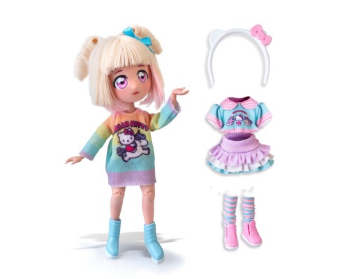 Лялька 4SF Manga Dolls Hello Kitty Стильна Цукерочка-єдиноріг (HKTF2000)