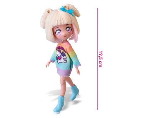 Лялька 4SF Manga Dolls Hello Kitty Стильна Цукерочка-єдиноріг (HKTF2000)