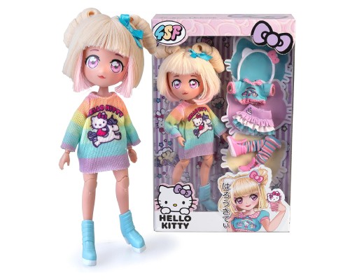 Лялька 4SF Manga Dolls Hello Kitty Стильна Цукерочка-єдиноріг (HKTF2000)