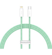 Дата кабель USB-C to Lightning 2.0m 20W green Baseus (CALD000106)