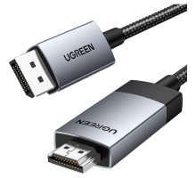 Кабель мультимедійний DisplayPort M to HDMI M 1.0m V2.0 4K60Hz DP119 black Ugreen (15773)