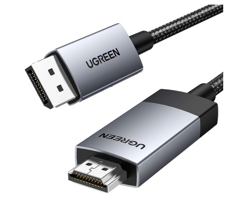 Кабель мультимедійний DisplayPort M to HDMI M 1.0m V2.0 4K60Hz DP119 black Ugreen (15773)