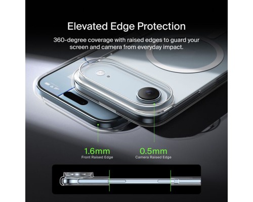 Чохол до мобільного телефона Belkin Magnetic Protective Clear iPhone Air (MSA033HQCL)