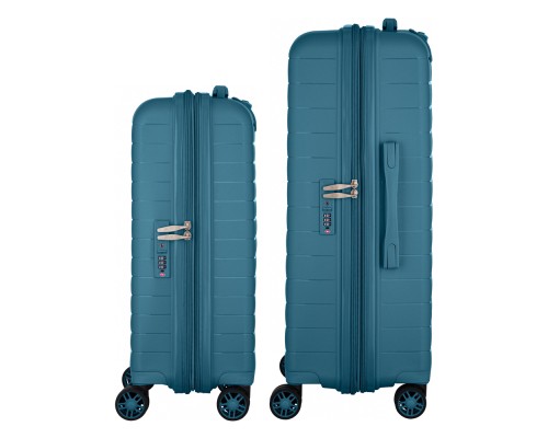 Набір валіз 2E Aero (M+S), сині (2E-SPP-AERO-SET2-TB)