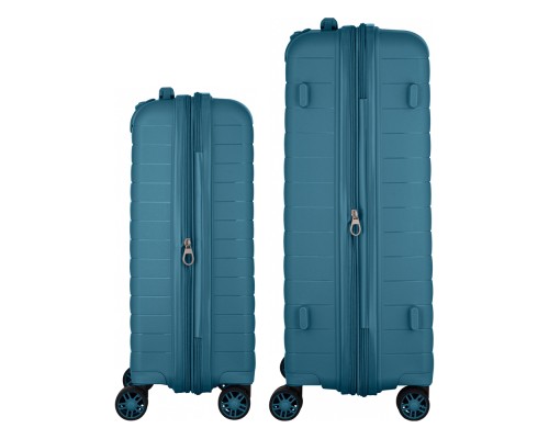 Набір валіз 2E Aero (M+S), сині (2E-SPP-AERO-SET2-TB)
